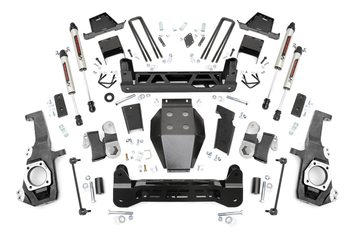 Chevrolet Silverado 2500 HD Suspension Lift Kit - Rough Country - 7 Inch Lift Kit | NTD | V2 | w/ Overloads - '20-'25